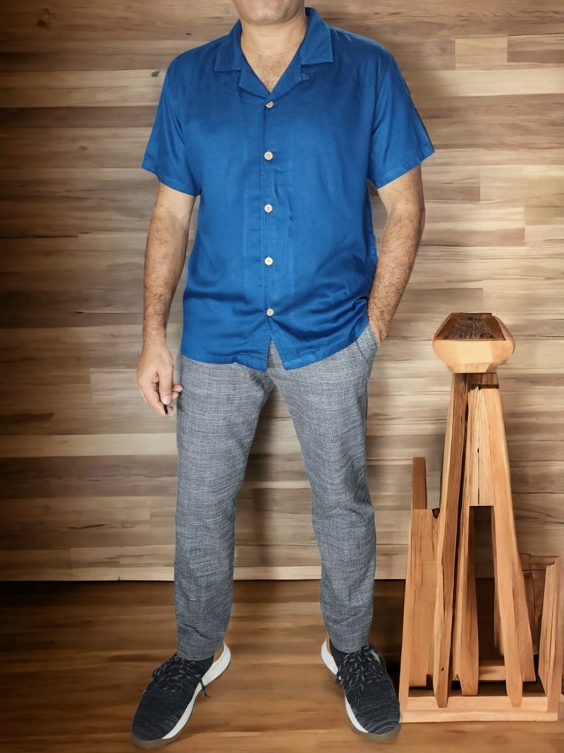 Short Sleeve Velour Shirt - Image 3