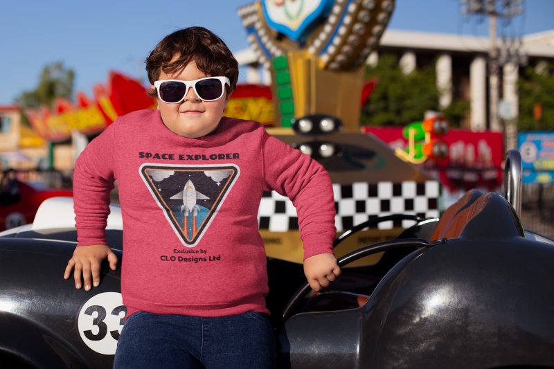 Boy's Indigo Space Explorer Sweatshirt - Image 4