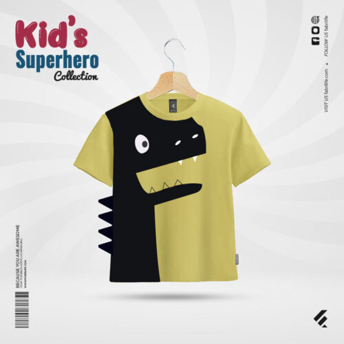 Green knit tank top for boy Tropadelic collection