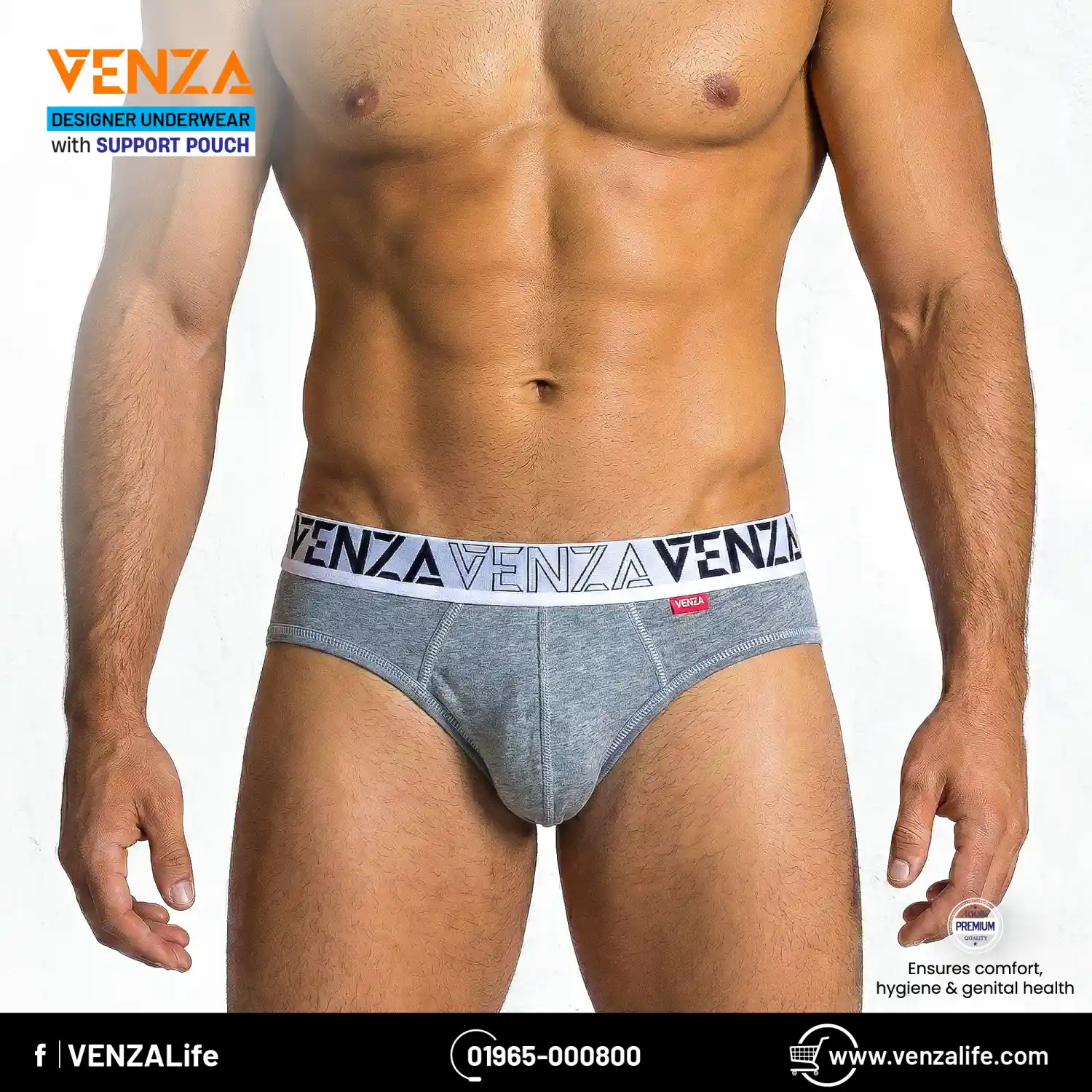 V- Shape Brief – Gray